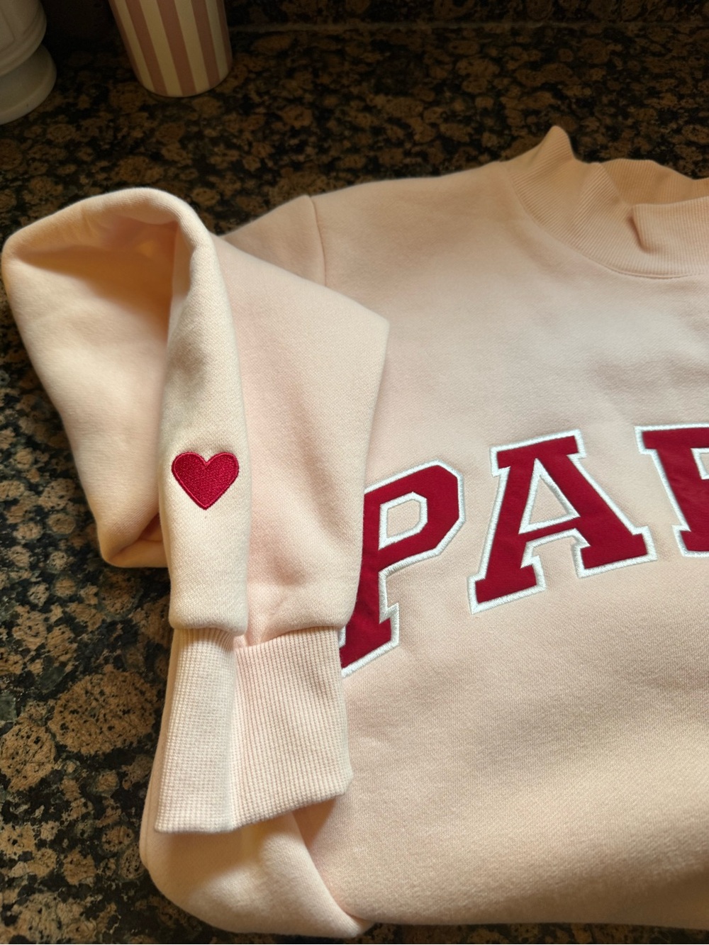 Pink 'PARKE' sweat suit - Picture 3 of 5